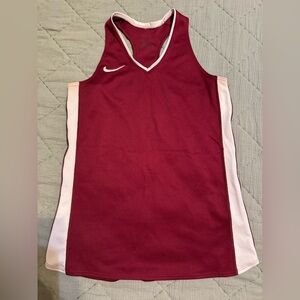 New Nike Women’s XS Singlet Tank Top Style 642089 Dri-Fit Maroon Racerback